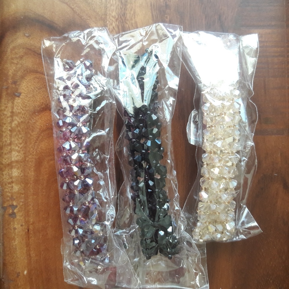 New Large Black Sparkly Hair Clip Barrette - Picture 6 of 6
